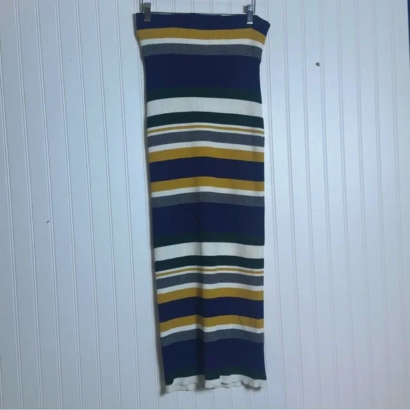 Anthropologie Callahan striped maxi skirt size M business casual convertible - Picture 7 of 12